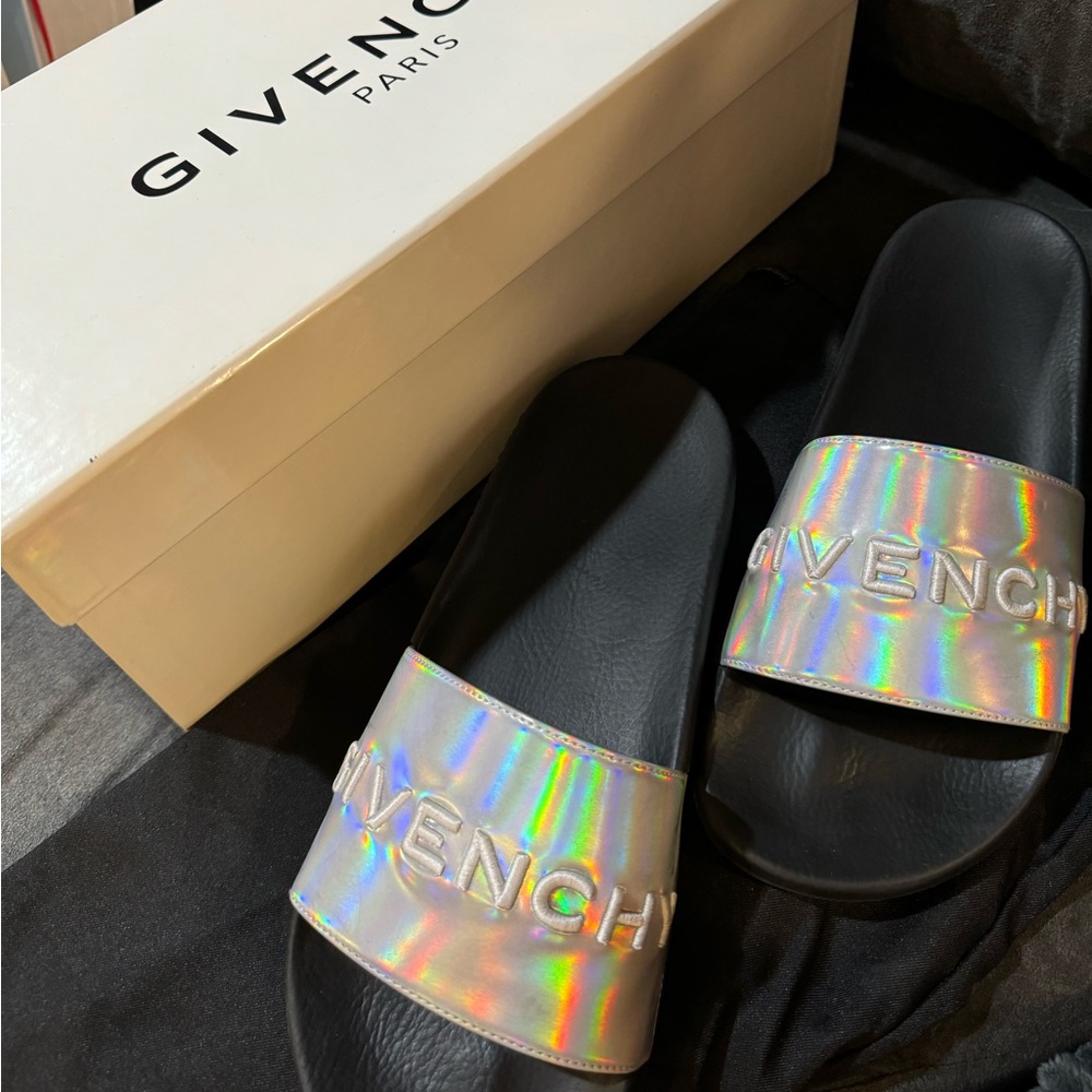 Givenchy iridescent slides